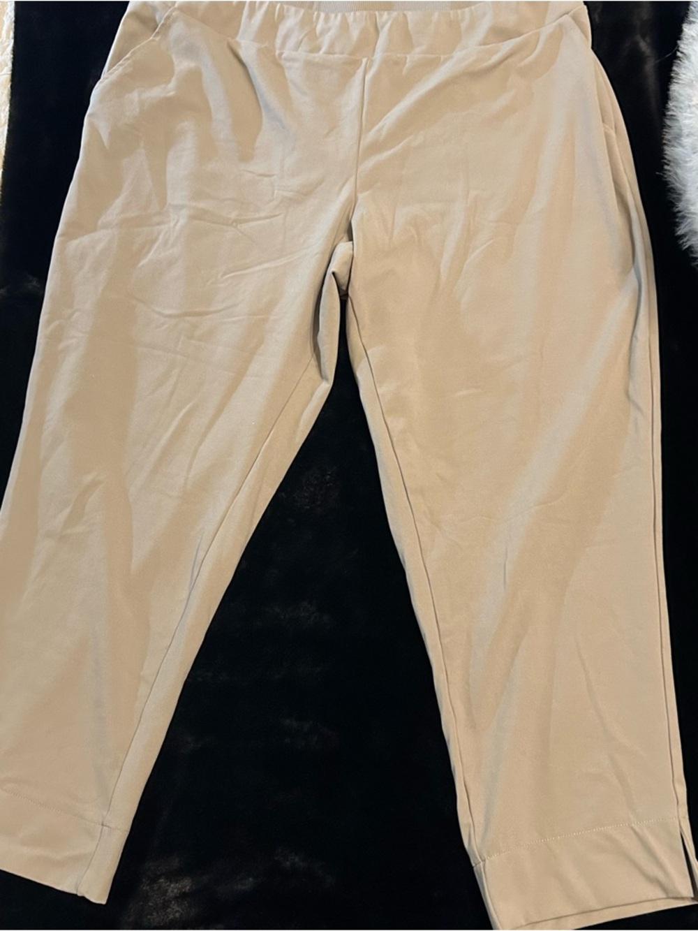 Zac & Rachel Taupe Stretch Skirt